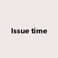 Issue time是什么意思