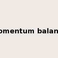 momentum balance是什么意思