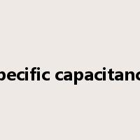 specific capacitance是什么意思