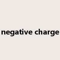 negative charge是什么意思