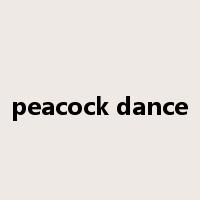 peacock dance是什么意思