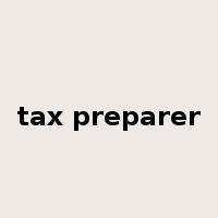 tax preparer是什么意思