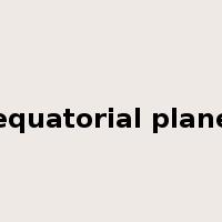 equatorial plane是什么意思