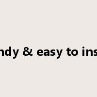 Handy & easy to install是什么意思