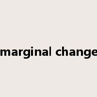 marginal change是什么意思