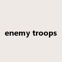 enemy troops是什么意思