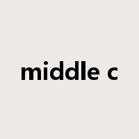 middle c是什么意思