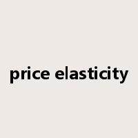 price elasticity是什么意思