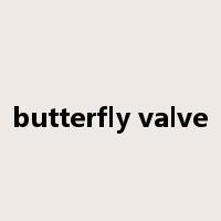 butterfly valve是什么意思