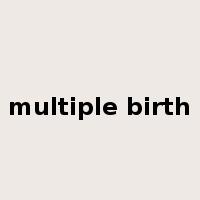 multiple birth是什么意思