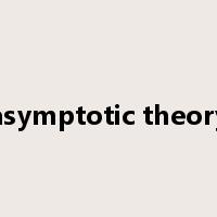 asymptotic theory是什么意思