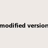 modified version是什么意思