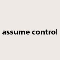 assume control是什么意思