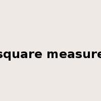 square measure是什么意思