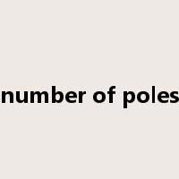 number of poles是什么意思