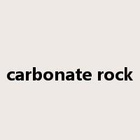 carbonate rock是什么意思