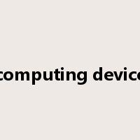 computing device是什么意思