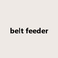 belt feeder是什么意思