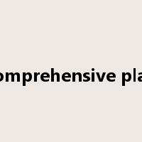 comprehensive plan是什么意思