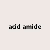 acid amide是什么意思