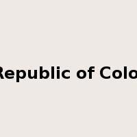 The Republic of Colombia是什么意思