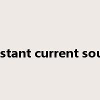 constant current source是什么意思