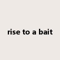 rise to a bait是什么意思
