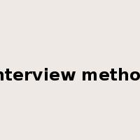interview method是什么意思