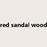 red sandal wood是什么意思
