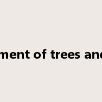 arrangement of trees and shrubs是什么意思