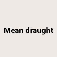 Mean draught是什么意思