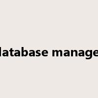 database manager是什么意思