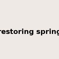 restoring spring是什么意思