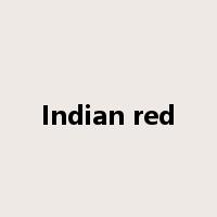 Indian red是什么意思