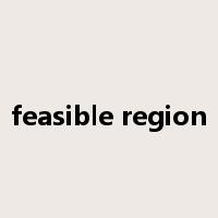 feasible region是什么意思