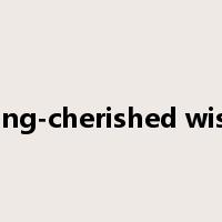 long-cherished wish是什么意思