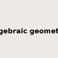algebraic geometry是什么意思