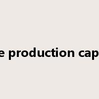 spare production capacity是什么意思