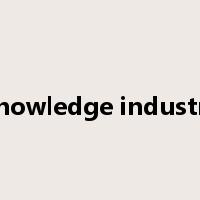 knowledge industry是什么意思