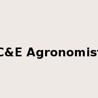 C&E Agronomist是什么意思