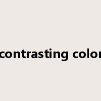 contrasting color是什么意思
