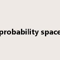 probability space是什么意思