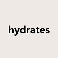 hydrates是什么意思