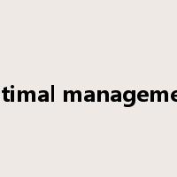optimal management是什么意思