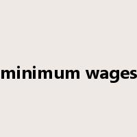 minimum wages是什么意思