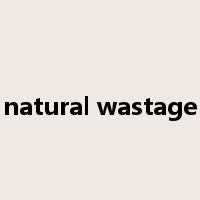 natural wastage是什么意思