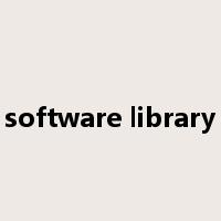 software library是什么意思