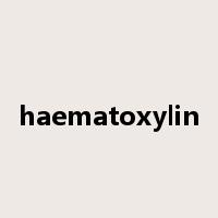 haematoxylin是什么意思