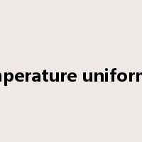 temperature uniformity是什么意思