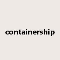 containership是什么意思